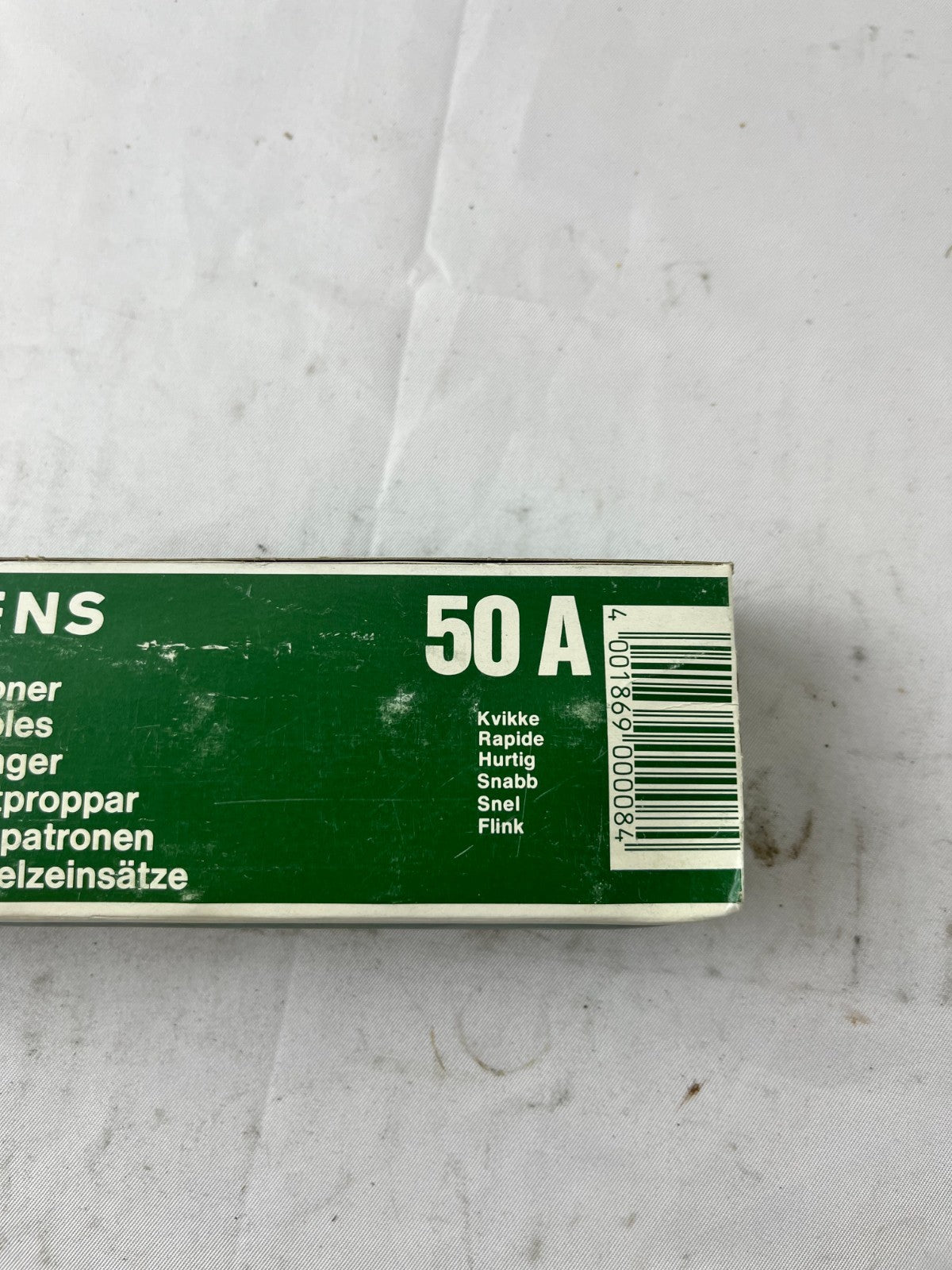 Siemens 5SB3 950‑1 Diazed 50A Quick‑Acting DIII Fuse Links Box Of 5 New Spares