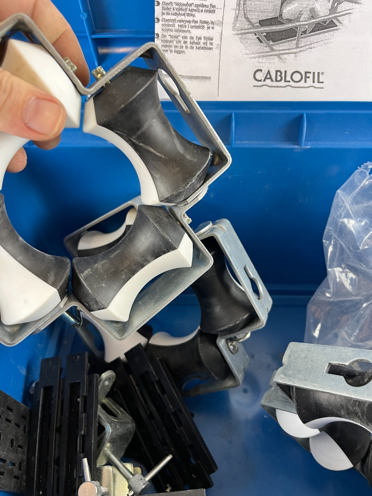 Cablofil Fas Roller Cable Pulling System Kit Wire Tray Cable Installation Tool
