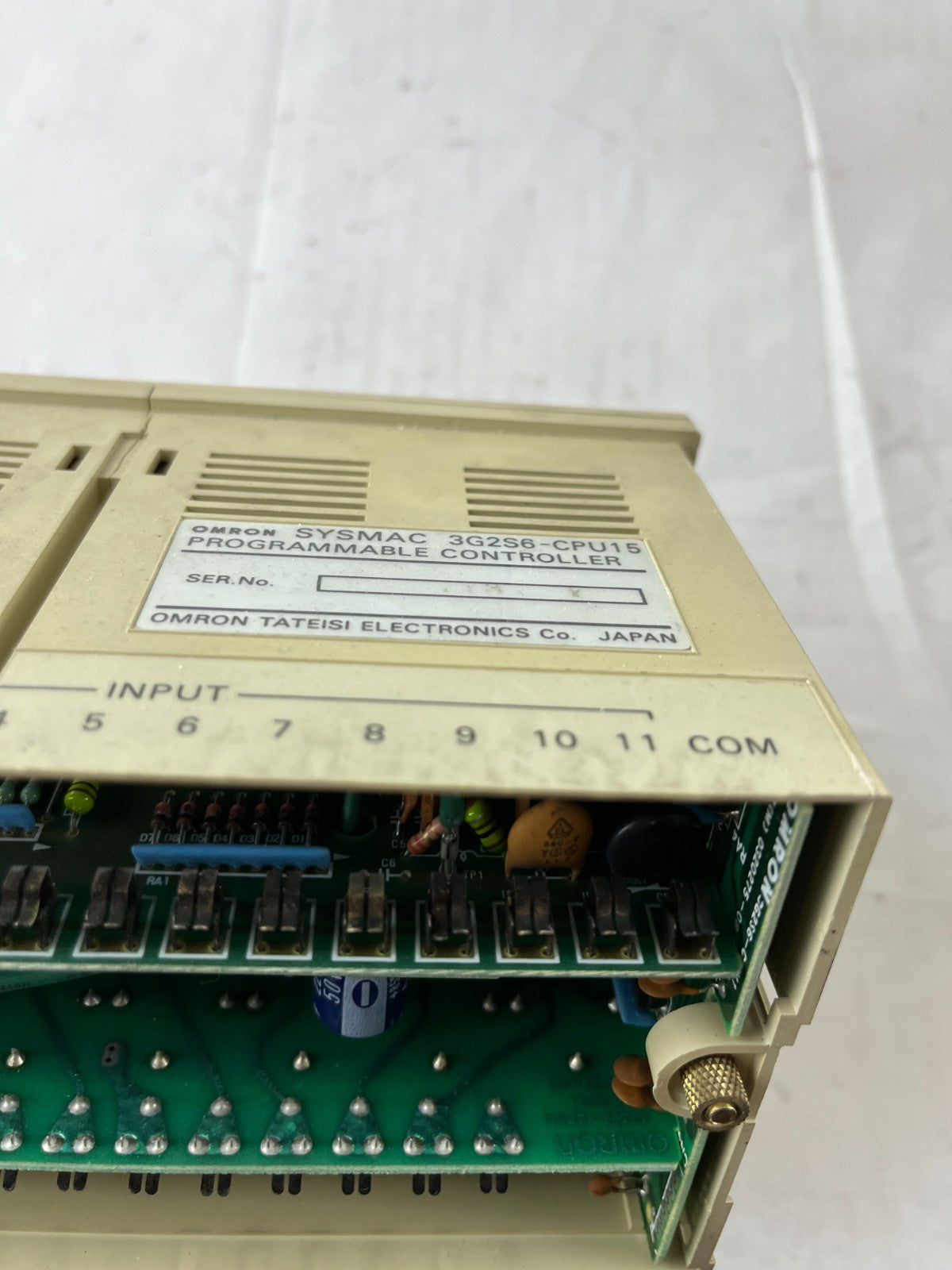 Omron SYSMAC S6 3G2S6‑CPU15 Programmable Controller 12–24 VDC In 8 Relay Out