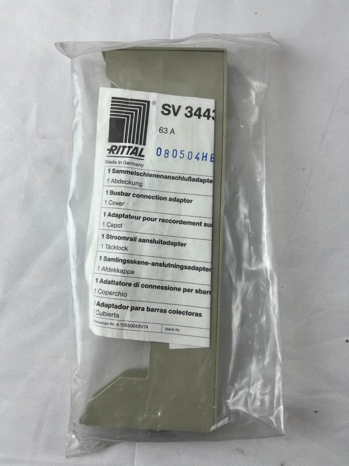 Rittal SV 3445 Busbar Connection Adaptor Cover 63A New Spare Part