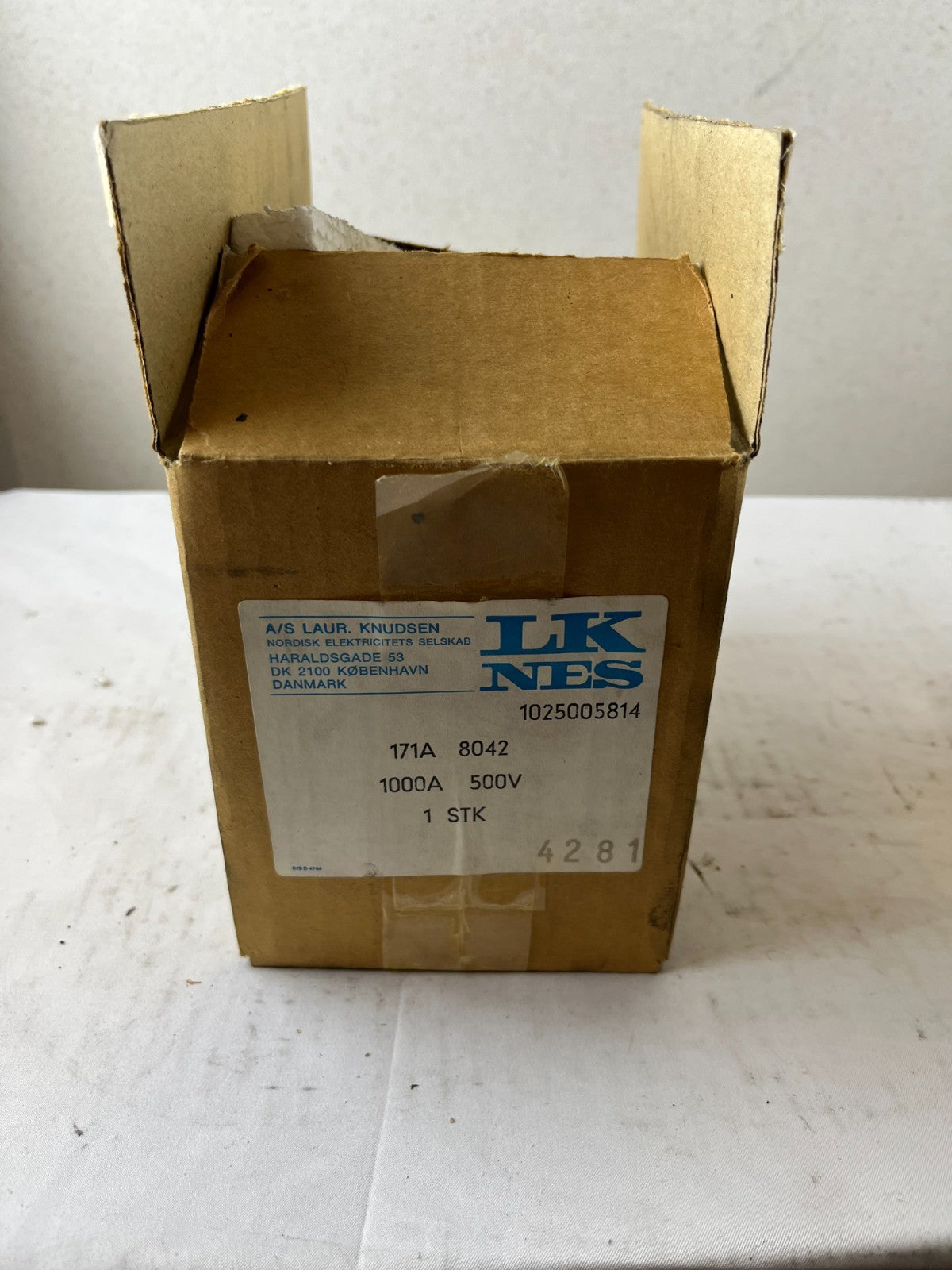 LK NBS 171A 8042 1000A 500V Universal Fuse DIN 4 Industrial Power Fuse NEW