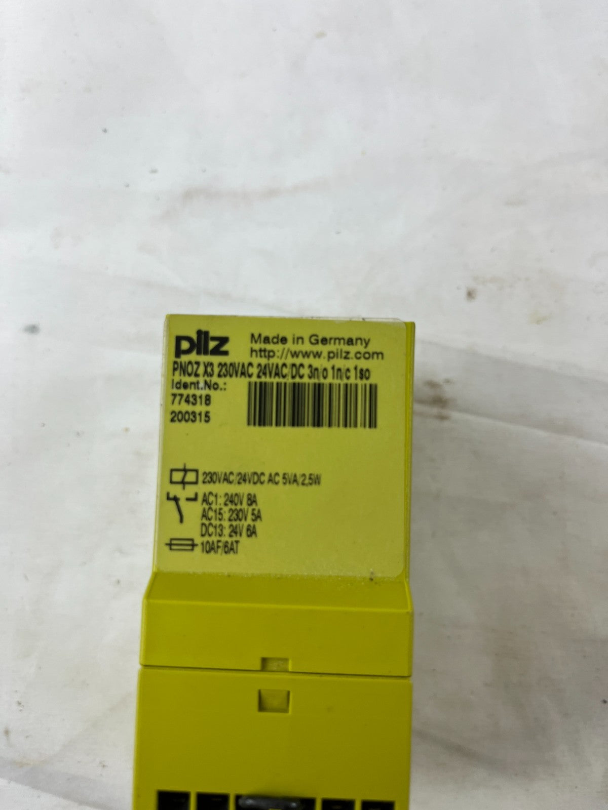 Pilz PNOZ X3 Safety Relay 24VAC/DC 230VAC Emergency Stop Module Used Spare Unit