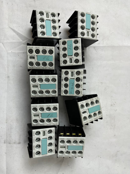 Siemens 3RH1911 Aux Contact Block 10A 240V IEC Used Lot 10 Mixed Models Spares