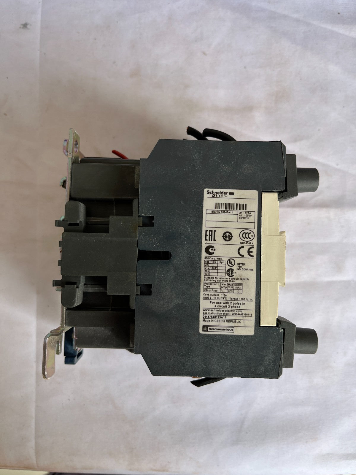 Schneider Electric LC1D80008 Contactor 4 Pole AC 125A Used Working Spare Unit