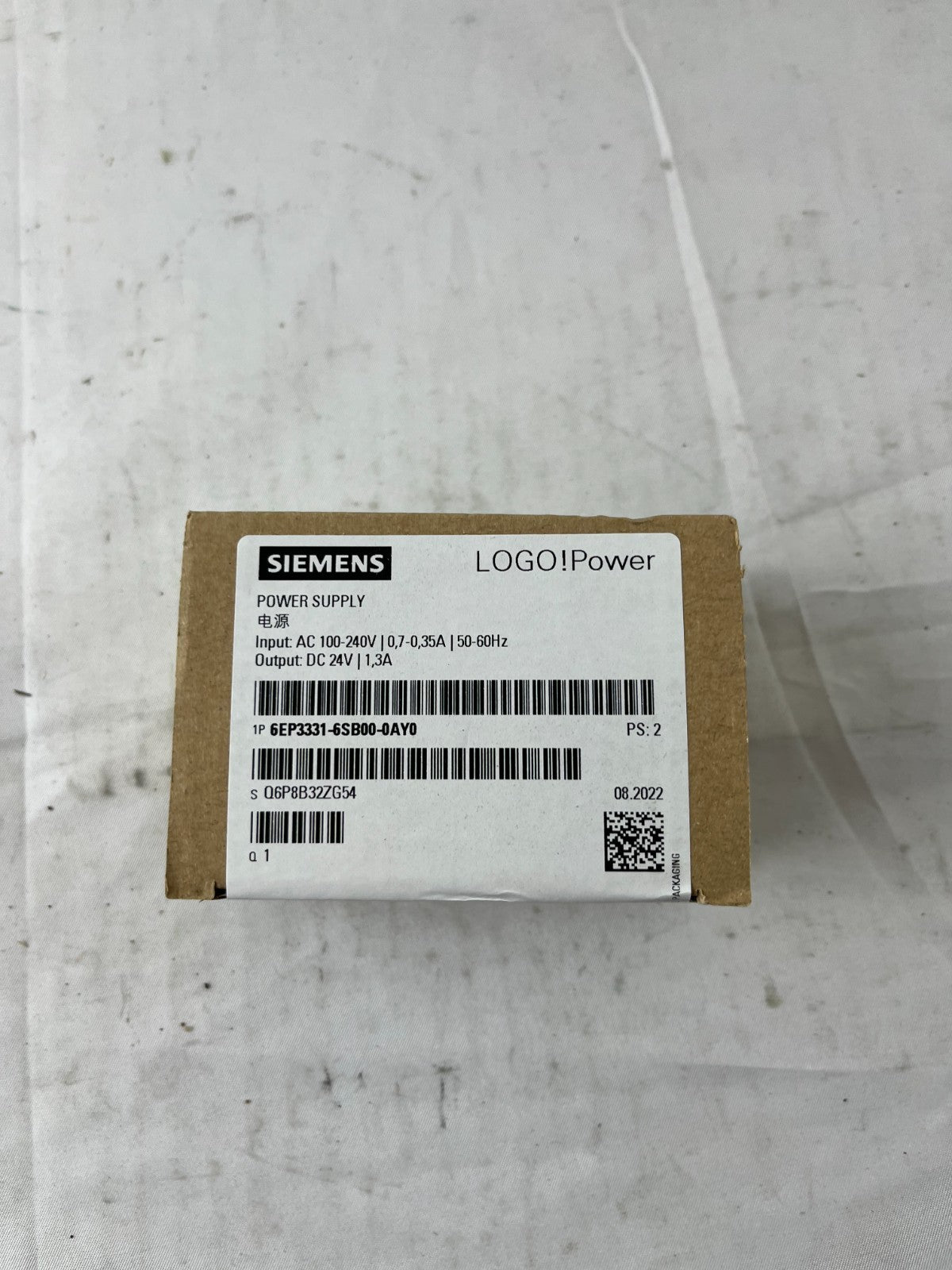 Siemens 6EP3331-6SB00-0AY0 LOGO! Power Supply 24V DC 1.3A New in Box