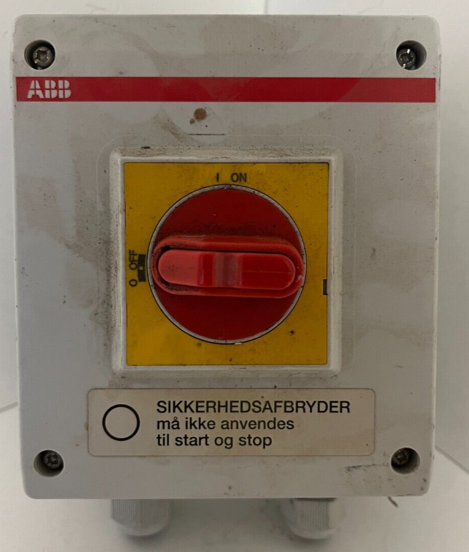 ABB OTE16A3M Safety Switch Disconnect 16A IP65 3-Phase USED Working