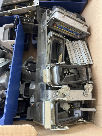 Wieland Harting Industrial Connector Lot Heavy Duty Housings Inserts Used Spares