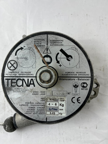 Tecna 9347S Tool Balancer 4–6 kg 4500 mm Spring Retractor Used Spare Unit