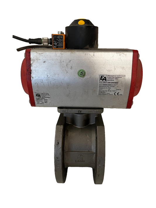 END-Armaturen ZK311308 DN65 Pneumatic Ball Valve Stainless Steel PTFE 16bar