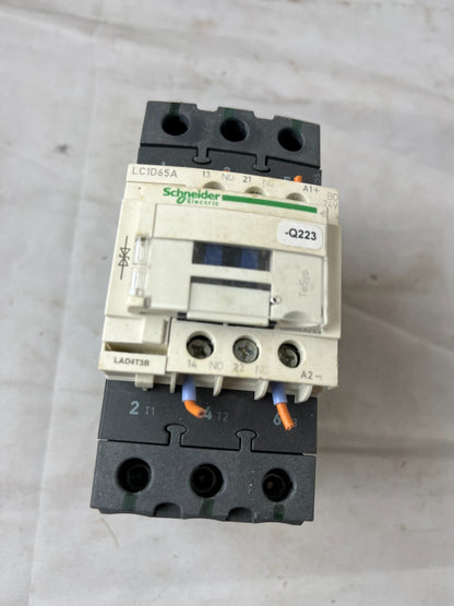 Schneider LC1D65A TeSys Contactor 80A 24V DC Coil Used Spare Unit