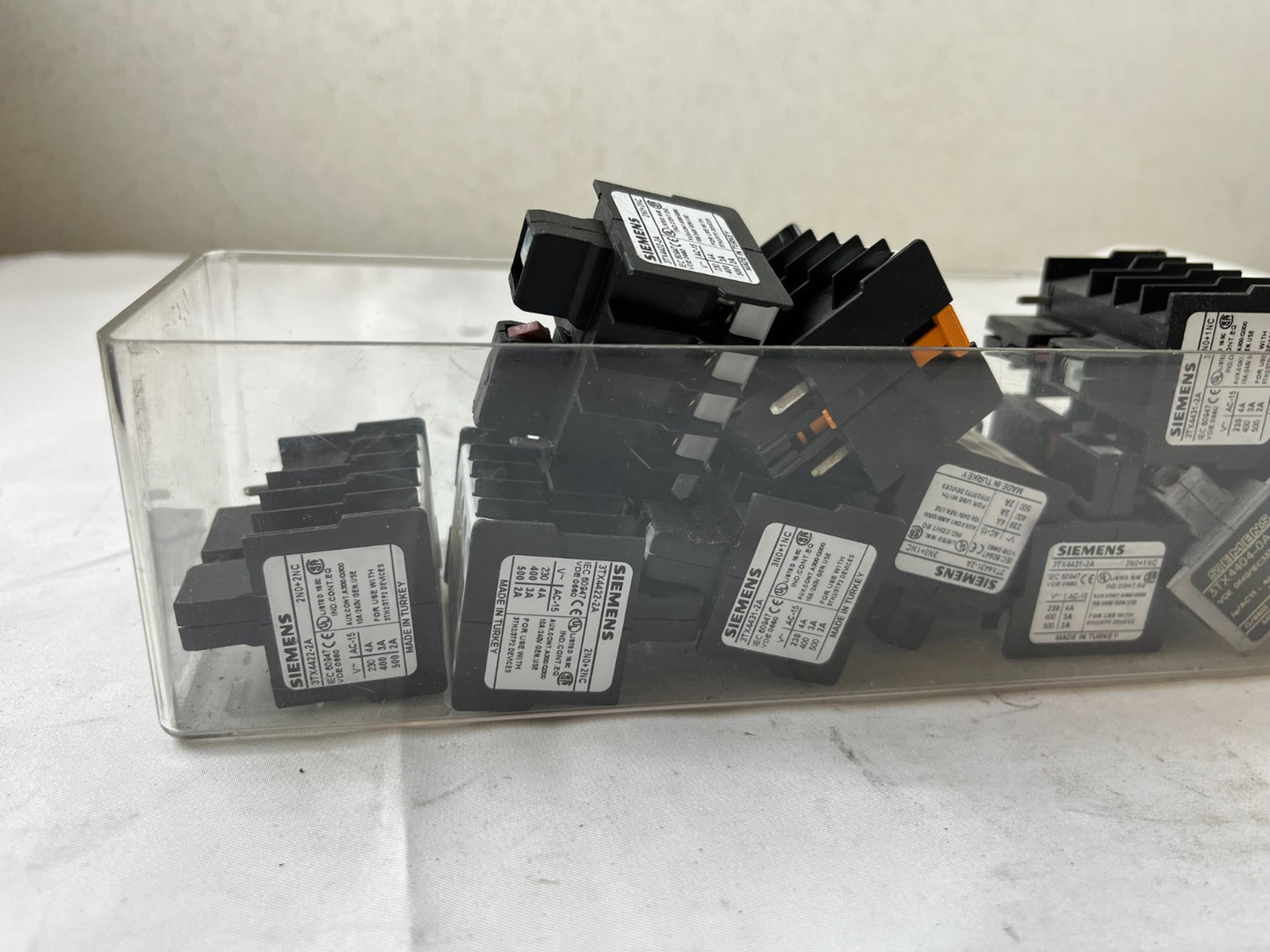 Siemens 3TX44 Contactor Relay Aux Blocks Mixed Lot 230–500V 3NO/2NC Used Spares