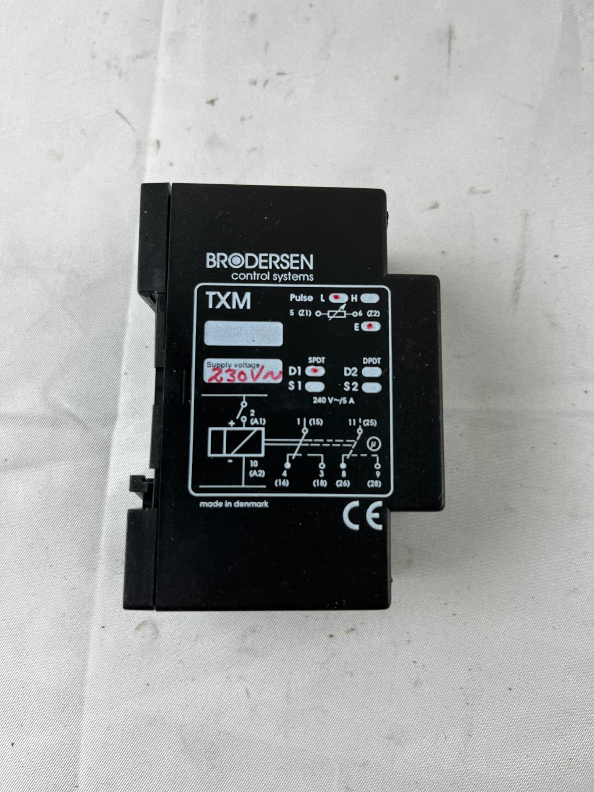 Brodersen UNIC TXM Timer Relay Module 230V AC Multifunction DIN Rail Used