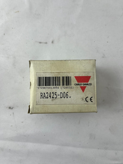 Carlo Gavazzi RA2425-D06 / Electromatic SSR, 1-Phase, 25A 24–280VAC Load NEW