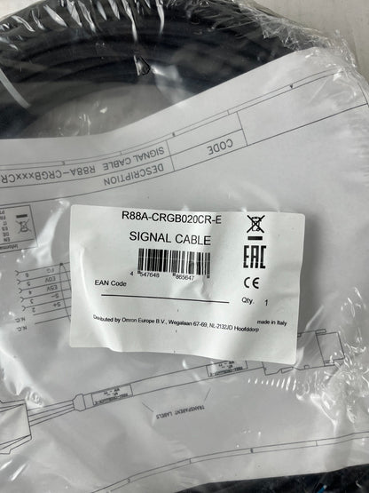 Omron R88A-CRGB020CR-E Servo Motor Signal Cable 20 m New Sealed Unused