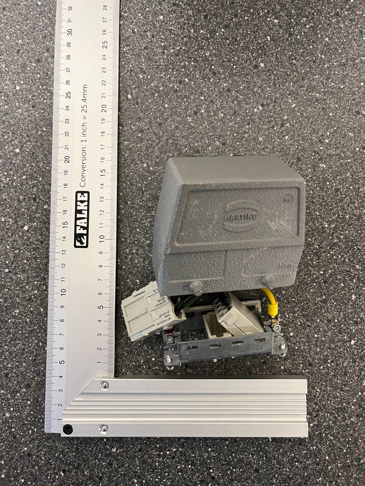 Harting Han Industrial Connector with Mixed Power & Data Modules - Used