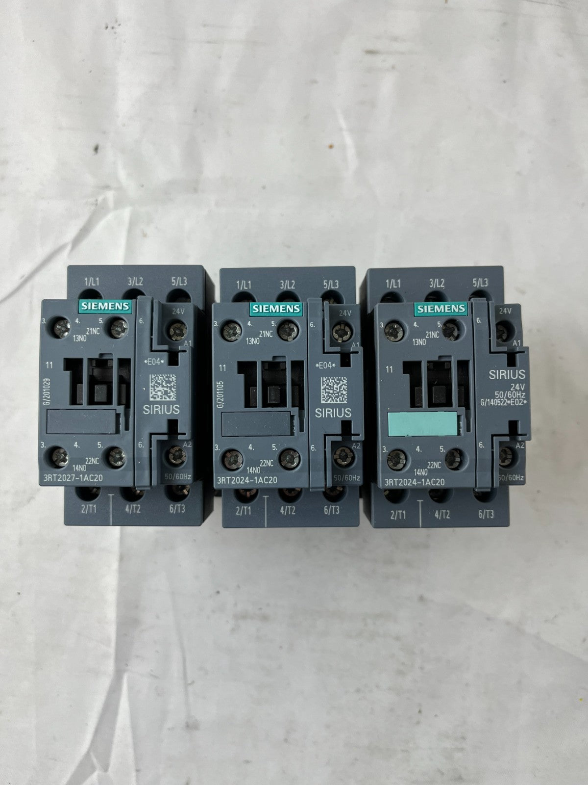 Siemens 3RT2024-1AC20 Contactor 24V Coil 3P SIRIUS Used Lot 3 Spare Units