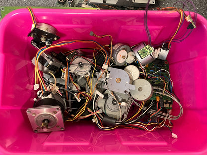 Large Lot of Assorted Stepper Motors and Components - Hobbyist/Repair Parts