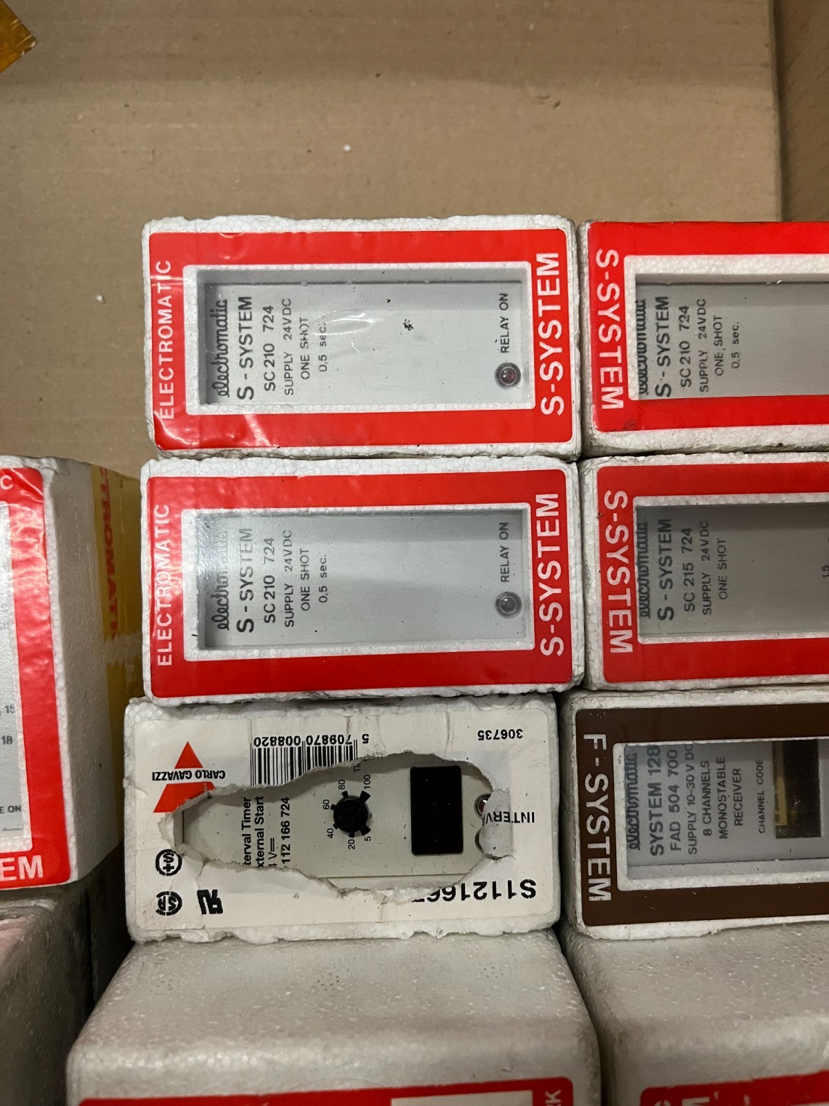 Lot 16x New Electromatic S‑System Timers SC210 724 SB125 724 SXT100 SXR100 220VA
