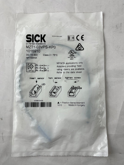 SICK MZT1-03VPS-KP0 Cylinder Sensor NEW Magnetic T-Slot PNP 10-30VDC M8 Sealed