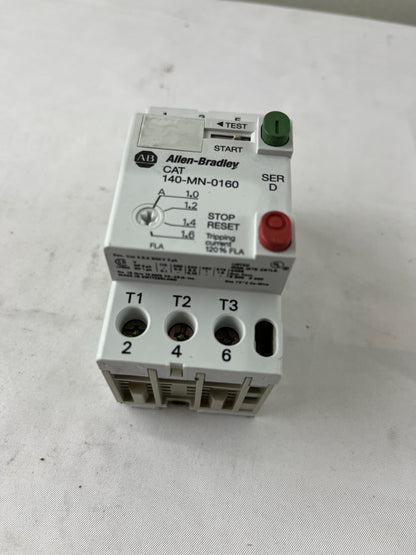 Allen‑Bradley 140-MN-0160 Manual Motor Starter 1.0–1.6A 3‑Pole Used Spare Part