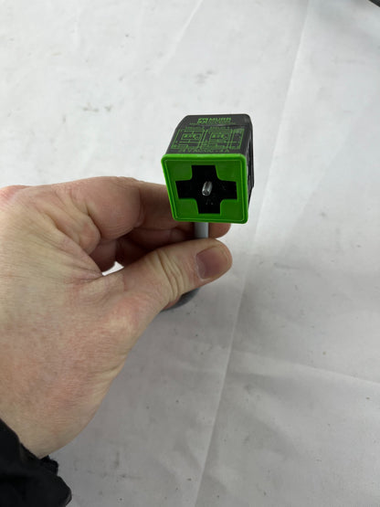 Murr Elektronik MSUD Double Valve Connector M12 Cable 24V AC/DC 4A LED Form A