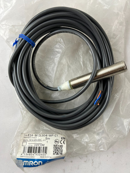 Omron E2A-M12LS04-WP-C1 Inductive Proximity Sensor 12-24VDC 5m New Spare Unit