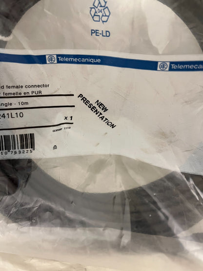 Telemecanique XZC P1241L10 M12 Female Connector Cable 10m IP67 - New Sealed