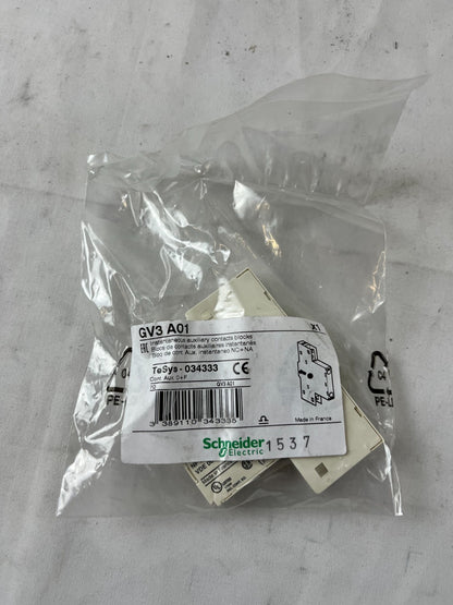 Schneider GV3A01 Auxiliary Contact Block 1NO+1NC TeSys GV3 New Unit