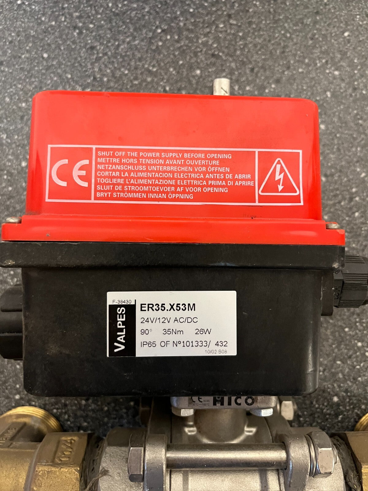 Valpes ER35.X53M Electric Actuator with Uni-Valve UNI-S70 Stainless Steel Valve
