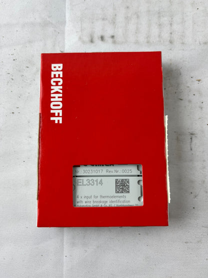 Beckhoff EL3314 EtherCAT Terminal 4‑Channel Thermocouple Analog Input 16‑Bit New