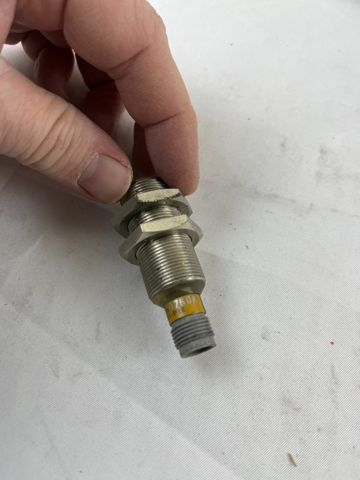 Omron TL‑X5B1‑P1E Inductive Proximity Sensor 5 mm Range 12–24 VDC M18 M12 USED