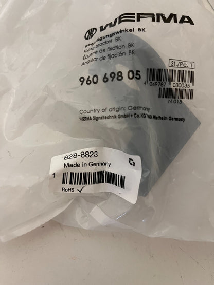 WERMA 960.698.05 Fixing Bracket/Angle - New Sealed Never Used - Spare Parts