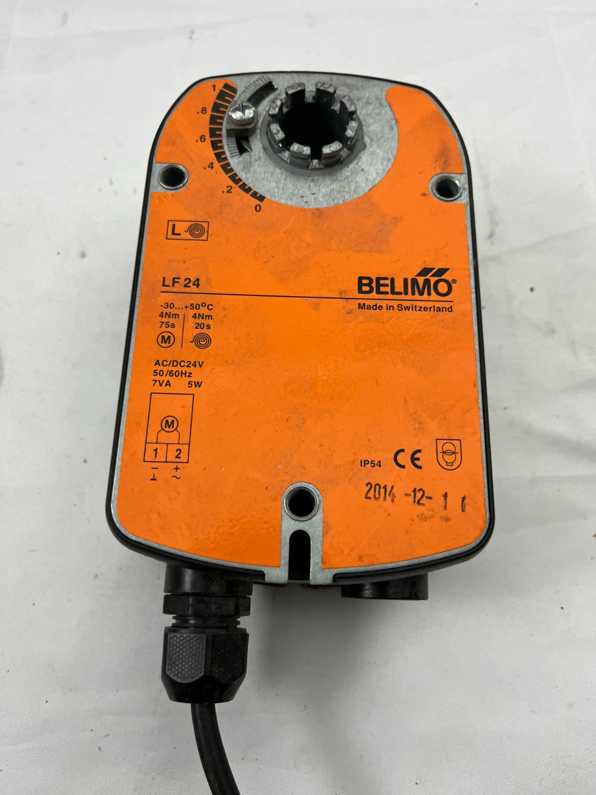 Belimo LF24 Rotary Damper Actuator 24V AC/DC 4Nm IP54 Spring Return Used Working