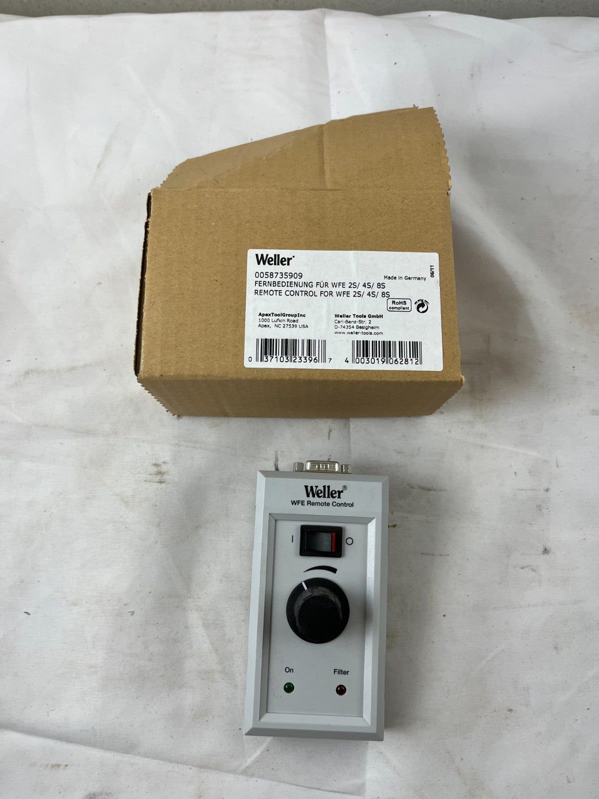 Weller WFE Remote Control 0058735909 for WFE 2S 4S 8S Fume Extractors New