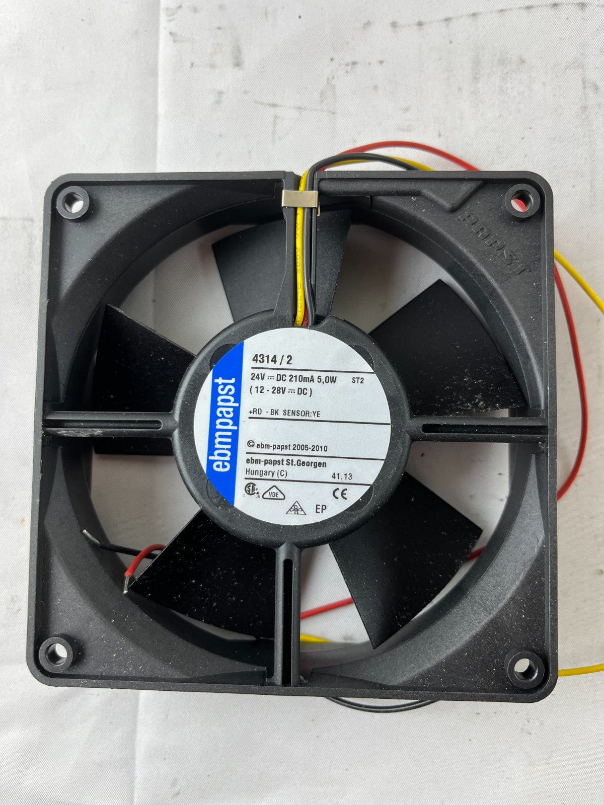ebm-papst 4314/2 24V DC Axial Fan 119x32mm 100CFM Ball Bearing Sensor New