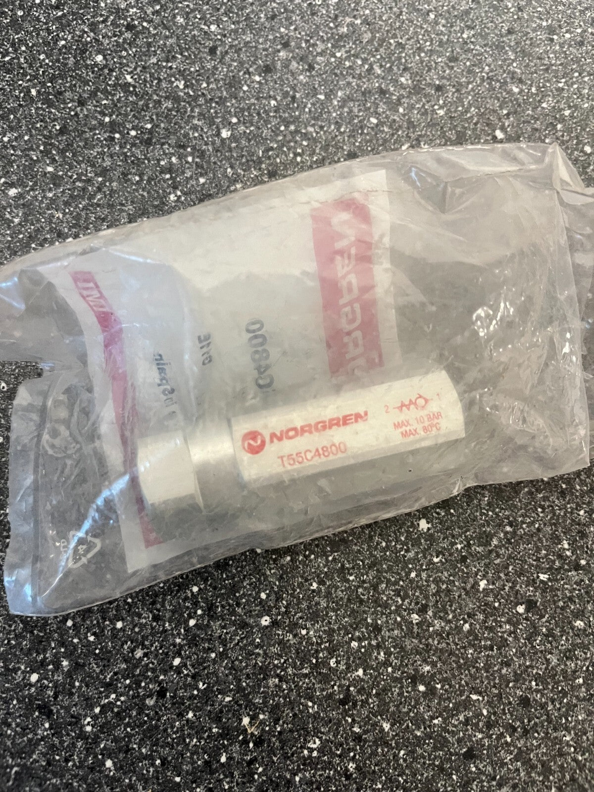 Norgren T55C4800 Pneumatic Valve, 10 Bar Max, G11E, New in Sealed Packaging