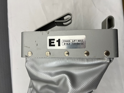 E1 Chain Hoist Dust Cover, Lift Max Ø10.2mm, 12m, Silver, Heavy Duty, Brand New