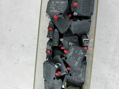 Schneider Electric ZBE102 Harmony XB4/XB5 Contact Blocks 1NC Screw Clamp Bundle