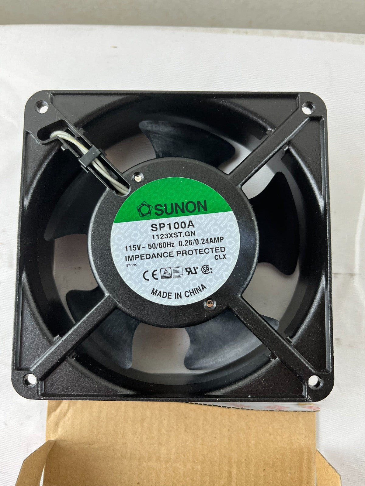 Sunon SP100A 1123XST.GN 115V AC Axial Fan 120x38mm 115CFM Sleeve Bearing New