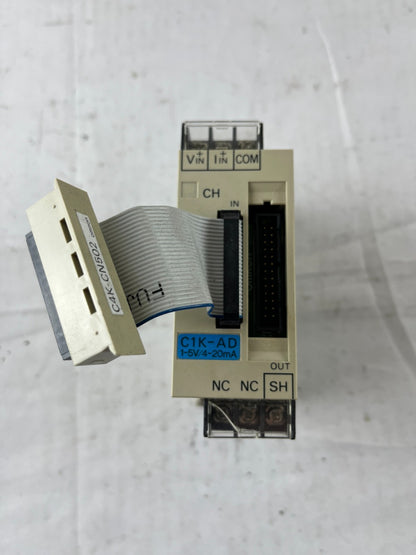 Omron C1K-AD A/D Analog Input Unit 1–5V / 4–20mA with Cable Used Spare Part