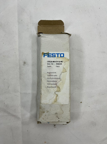 Festo CPE10-M1CH-5J-M7 550225 Solenoid Valve 5/2 Bistable M7 24V DC 350L/min New