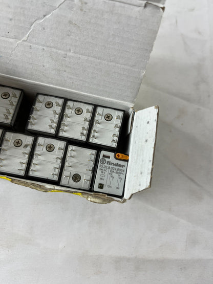 Lot of 9x Finder 55.32.8.024.0054 Plug-In Relays 24V AC DPDT 10A New NOS