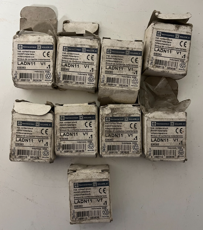 Telemecanique / Square D LADN11 Auxiliary Contact Block – Bundle of 9 – New Open