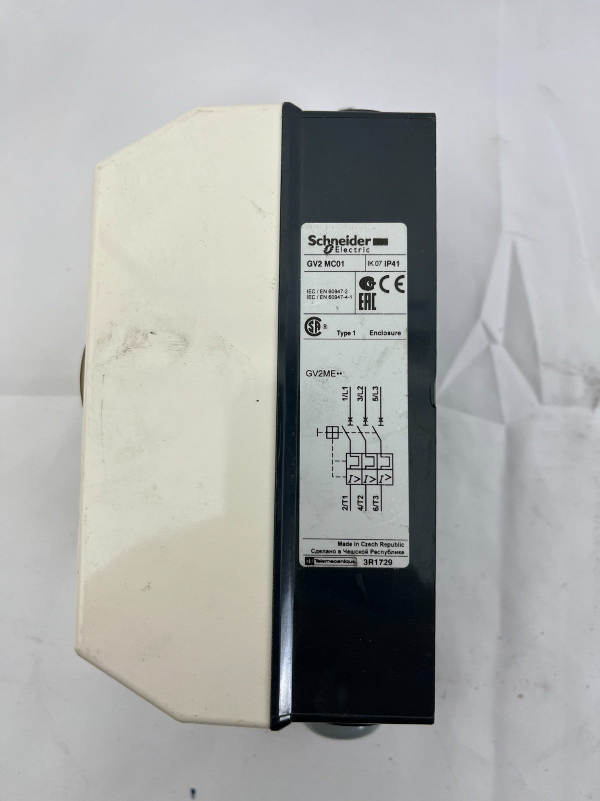 Schneider Electric GV2 MC01 Motor Starter Enclosure w/ GV2ME IP41 IP55 Used