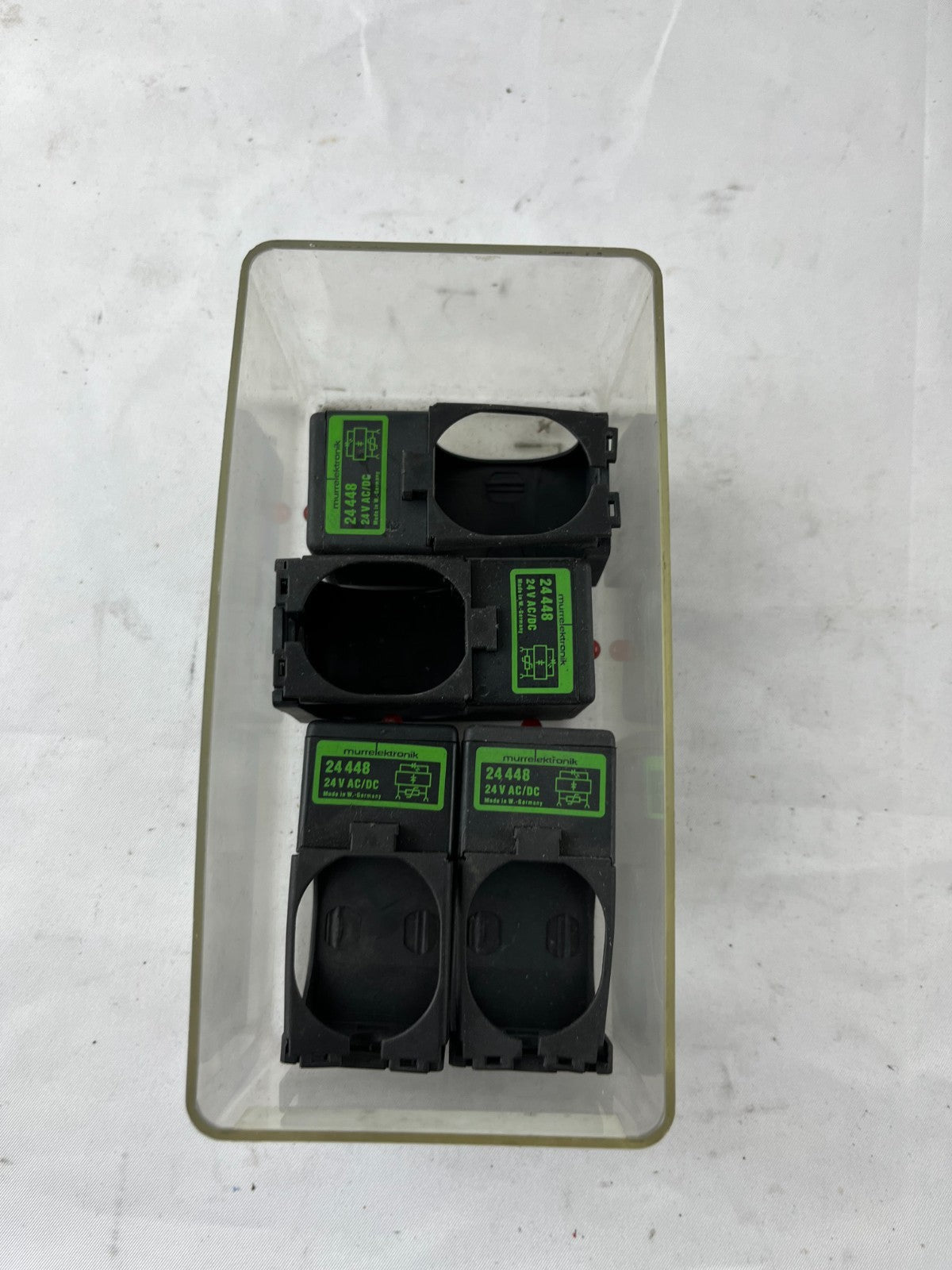 Lot 4x Murr Elektronik 24448 Solenoid Valve Coil Housings 24V AC/DC DIN 43650