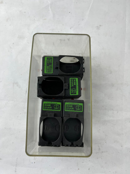 Lot 4x Murr Elektronik 24448 Solenoid Valve Coil Housings 24V AC/DC DIN 43650