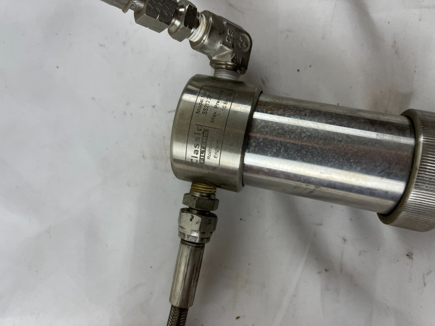 Classic Filters SS212.221 Stainless Steel Filter Housing 1/4" NPT 10 Bar Used