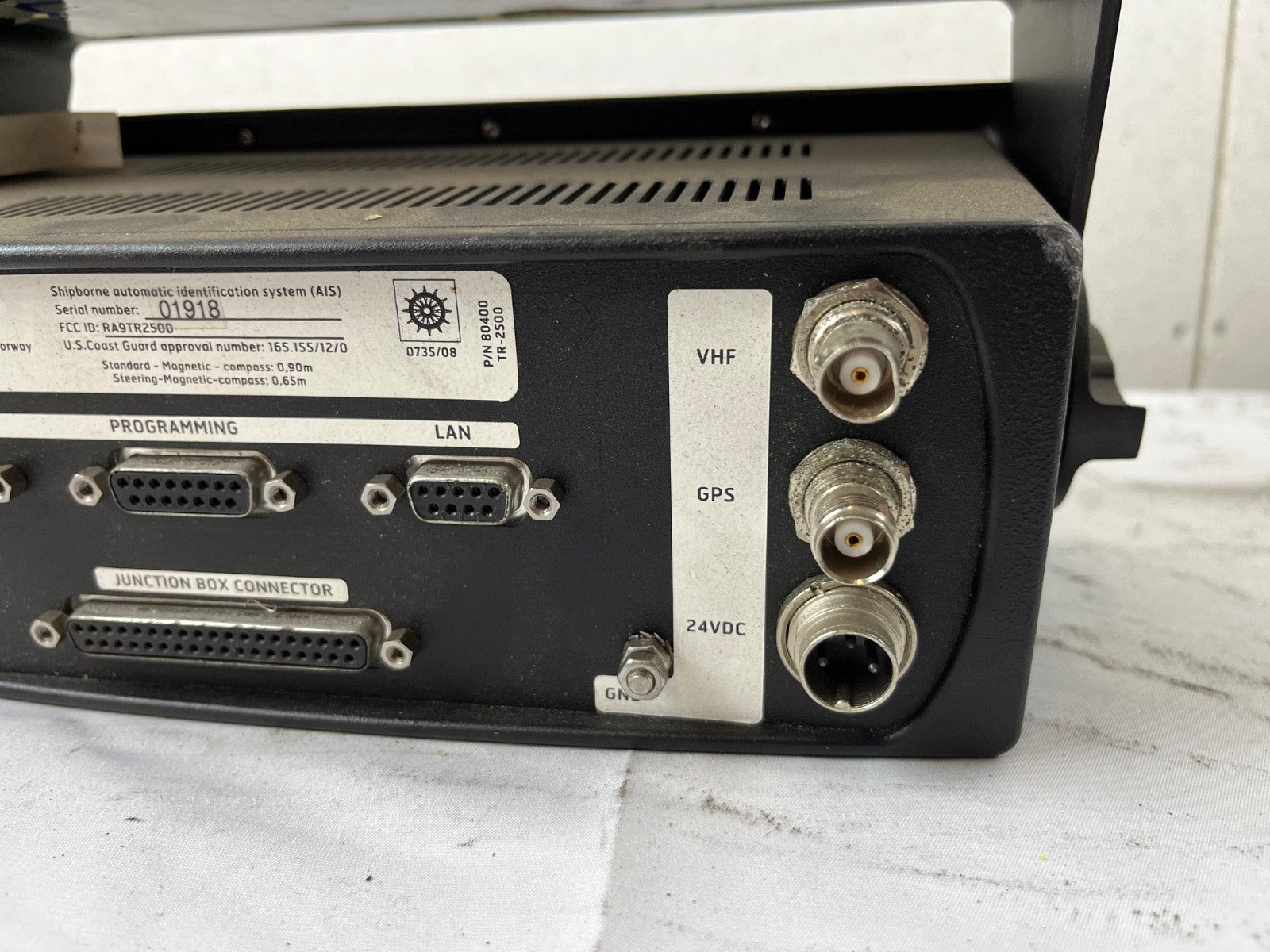 Jotron Tron UAIS TR-2500 AIS Transponder Shipborne Identification System Tested