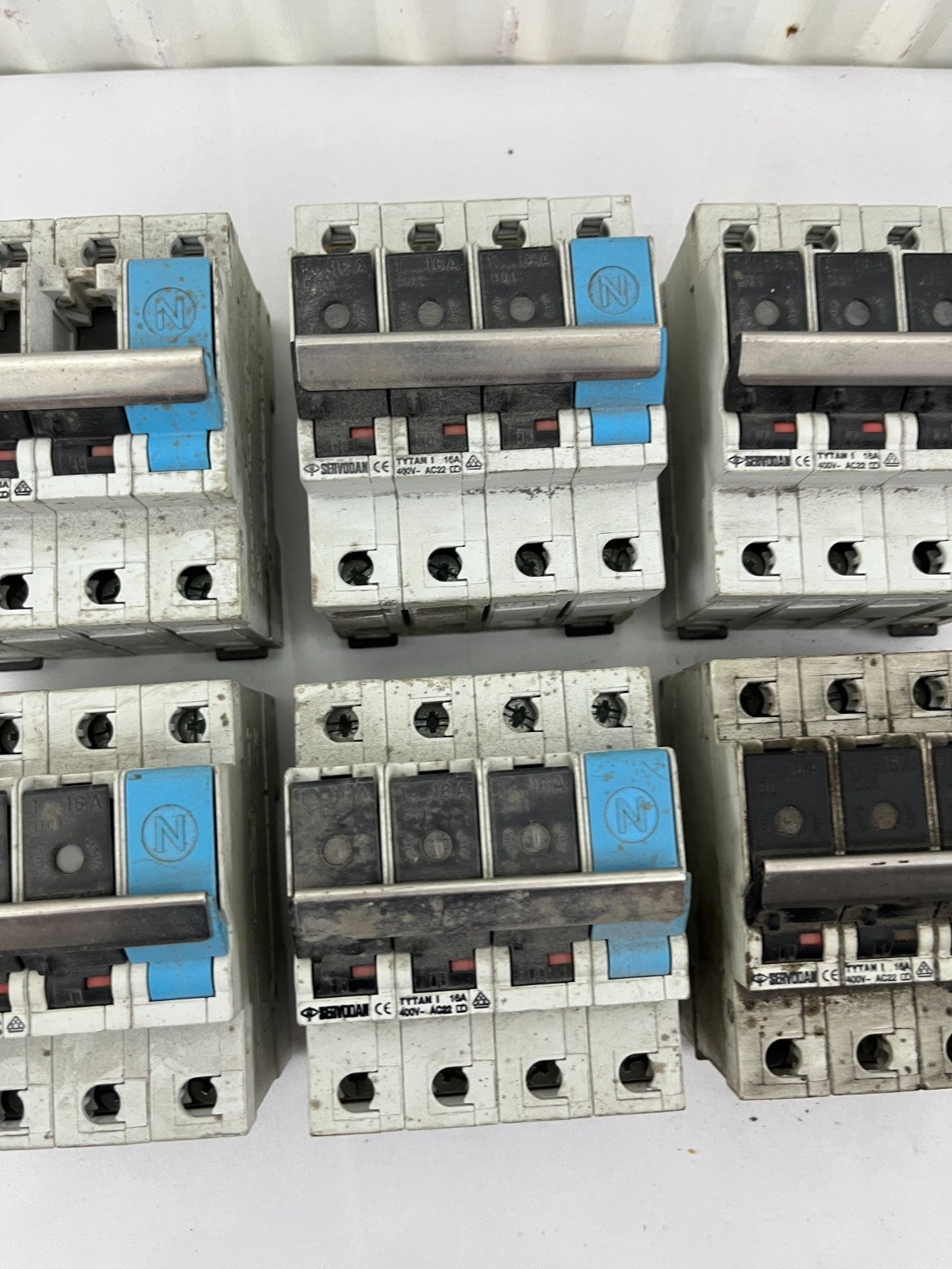 Servodan TYTAN I 16A 400V AC22 Group Disconnector Bundle (6x) D01 Industrial