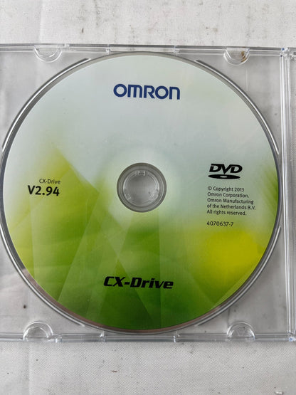 Omron CX-Drive V2.94 Configuration Software DVD for Inverters and Servos NOS